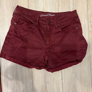 Size 8 red shorts